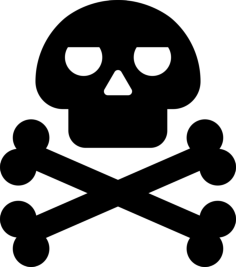 Risk Of Death Silhouette Svg Vector, Free Vectors File